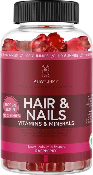 VitaYummy Hair & Nails Raspberry 110 st VitaYummy 