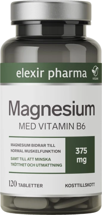 Elexir Pharma Magnesium 375 mg 120 tabletter Elexir Pharma