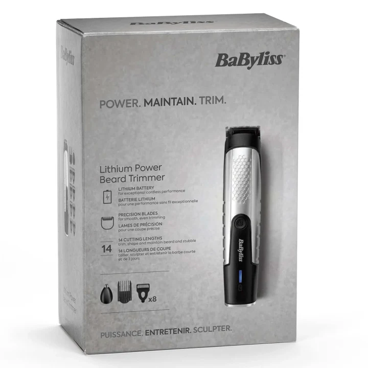Babyliss Skäggtrimmer Lithium Power T812E BaByliss