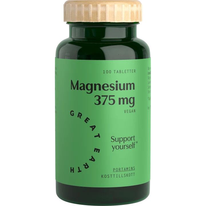 Great Earth Magnesium 375 mg 100 tabletter Great Earth