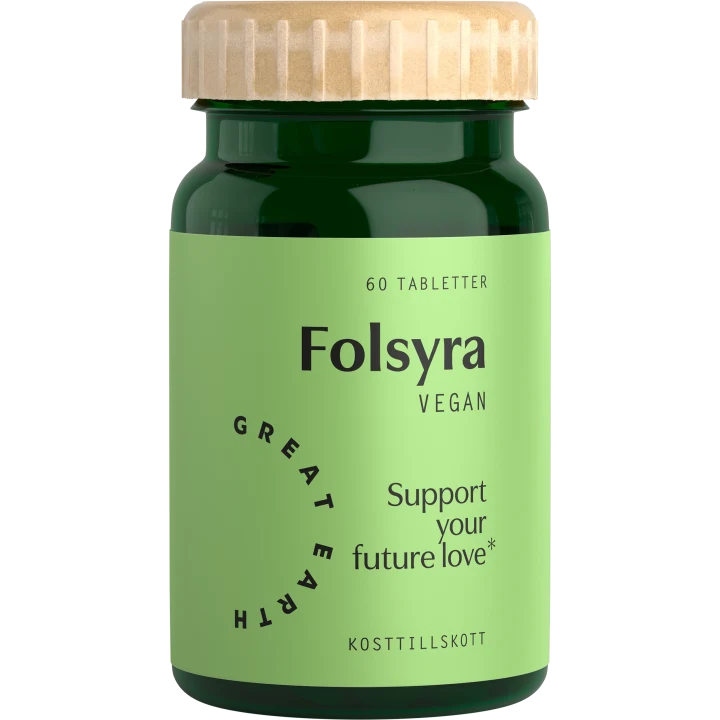 Great Earth Folsyra 400 mcg 60 tabletter Great Earth