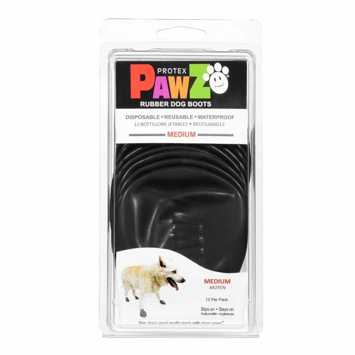 Pawz Dog Boots Black M Pawz Dog