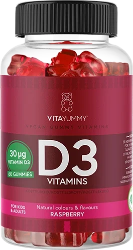 VitaYummy D3 Vitamins Raspberry 60 st VitaYummy 