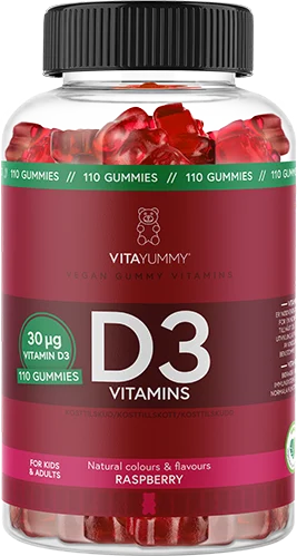 D3 Vitamins Raspberry 110 st VitaYummy 