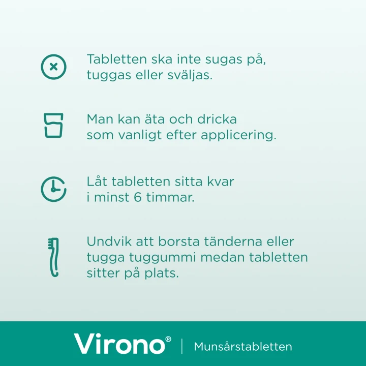 Virono Buckaltablett Häftande 50mg 1 st Virono