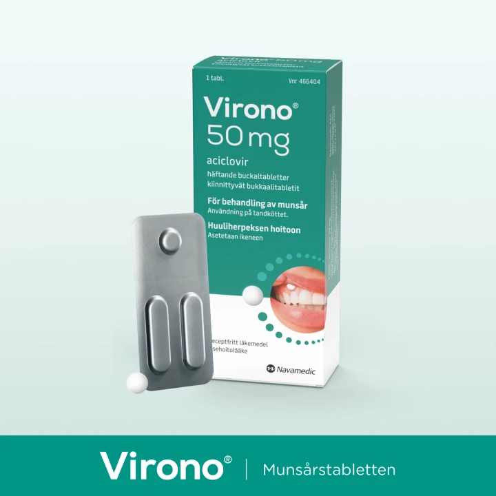 Virono Buckaltablett Häftande 50mg 1 st Virono