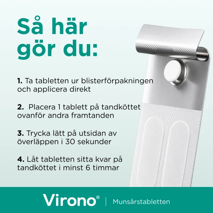Virono Buckaltablett Häftande 50mg 1 st Virono