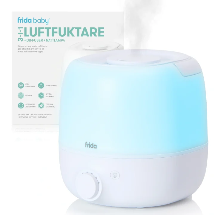 Frida Baby 3-i-1 Luftfuktare + Diffuser + Nattlampa FridaBaby