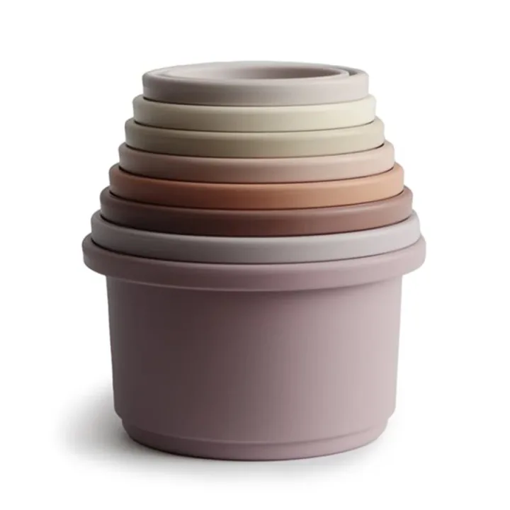 Mushie Stacking Cups Petal Mushie