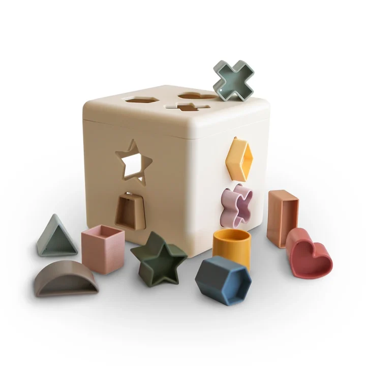 Mushie Shape Sorting Box Original Mushie