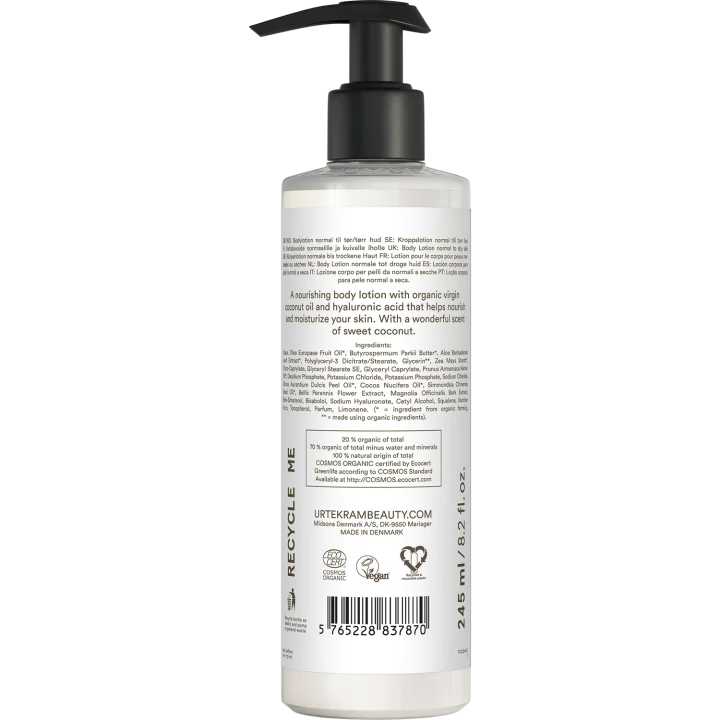 Urtekram Kokos Kroppslotion 245 ml Urtekram