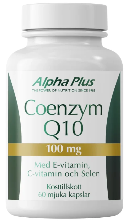 Alpha Plus Coenzym Q10 100 mg 60 mjuka kapslar Alpha Plus