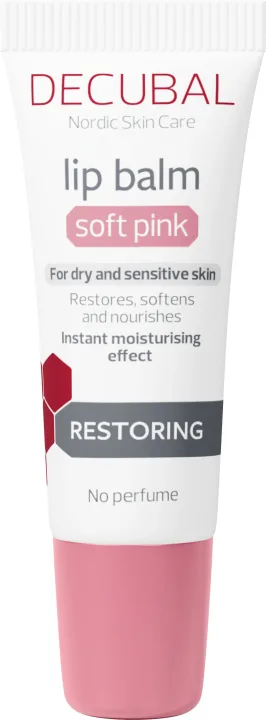 Decubal Restoring Lip Balm Soft Pink 10 ml Decubal