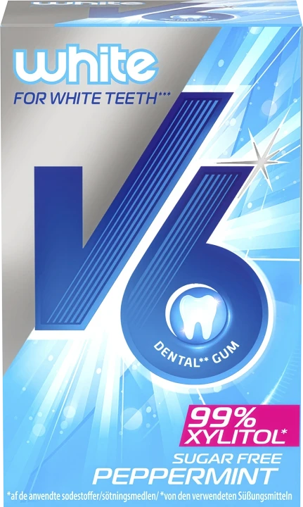 V6 White Peppermint Ecobox 70 g V6