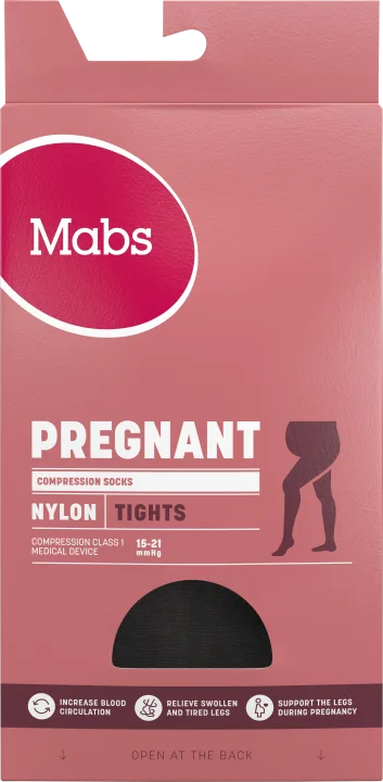 Mabs Nylon Tights Black Pregnant 1 par M Mabs