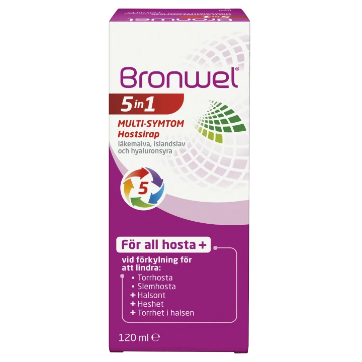 Bronwel 5in1 Multi-Symtom Hostsirap 120 ml Bronwel