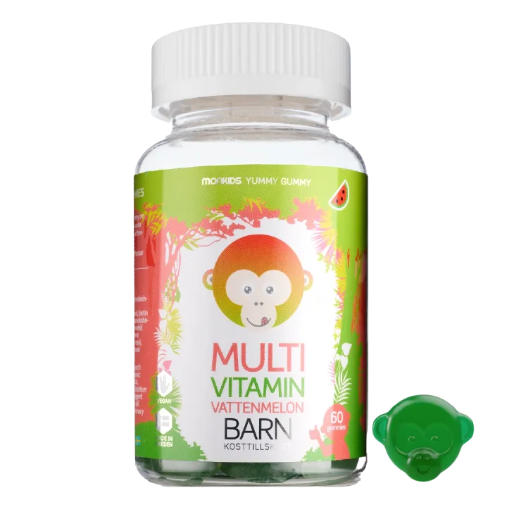 Monkids Multivitamin Barn Vattenmelon 60st Monkids
