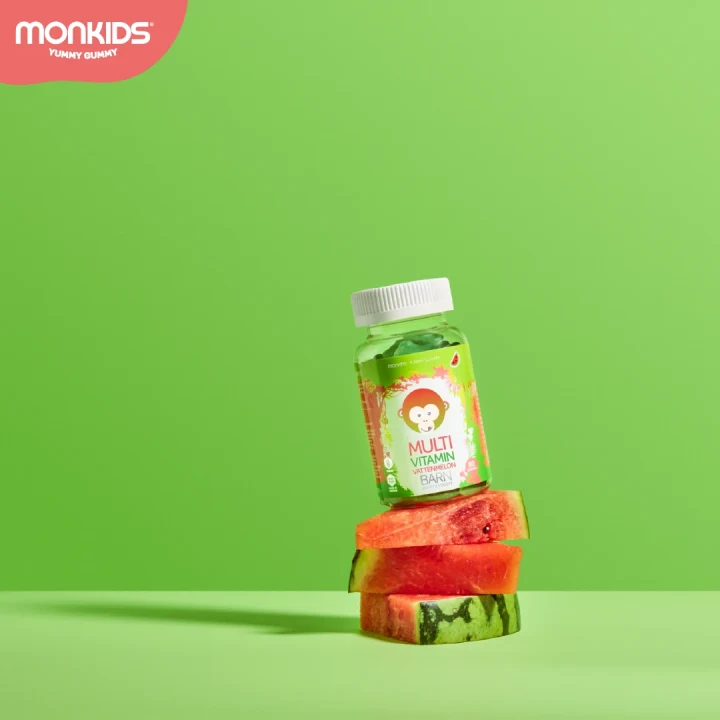 Monkids Multivitamin Barn Vattenmelon 60st Monkids