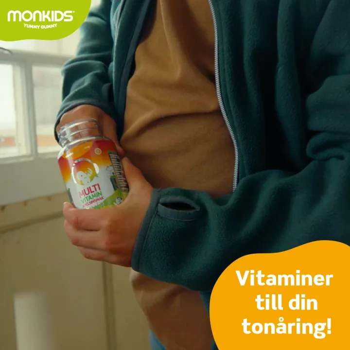 Monkids Multvitamin Tonår Apelsin 60 st Monkids