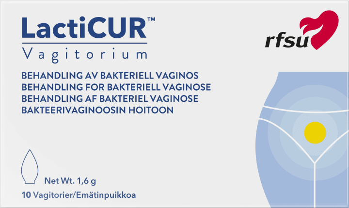 RFSU LactiCUR Vagitorium 10 st Rfsu