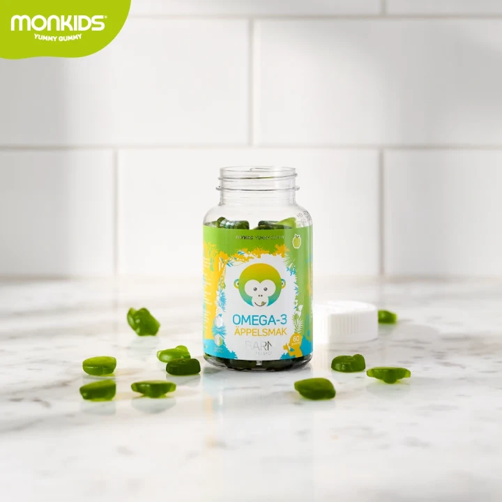 Monkids Omega-3 Barn Äpple 60 st Monkids