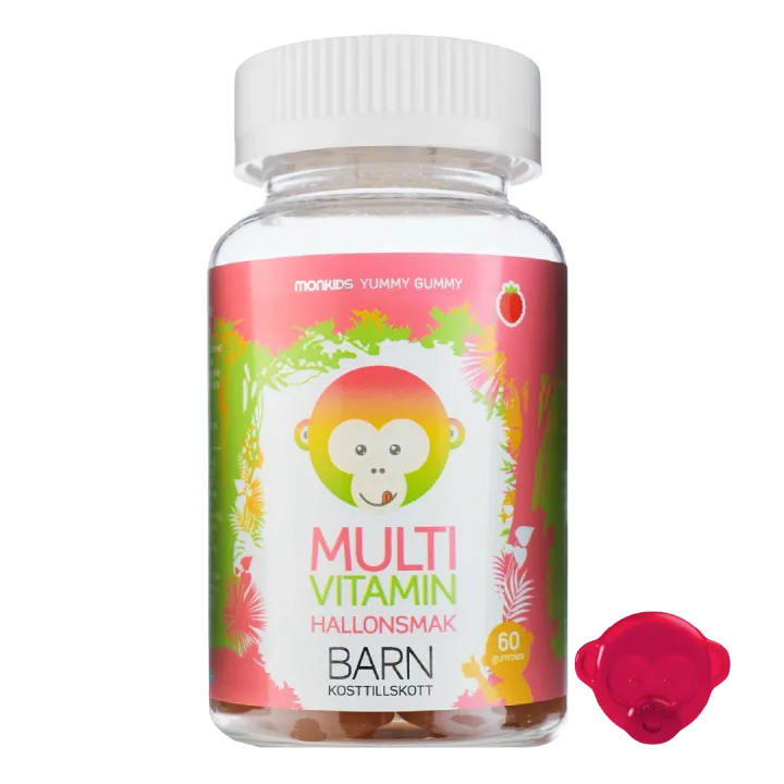 Monkids Multivitamin Barn Hallon 60 st Monkids