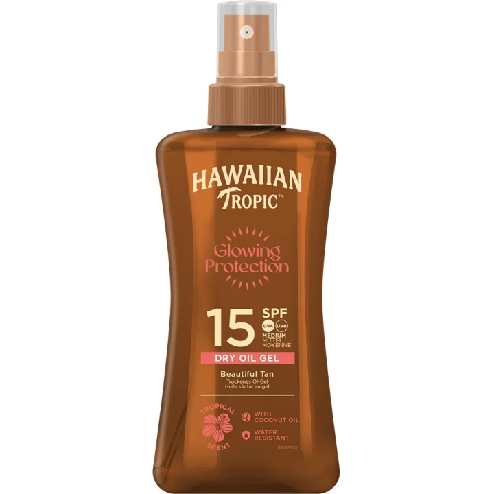 Hawaiian Tropic Glowing Protection Dry Oil Gel SPF15, 200 ml Hawaiian Tropic