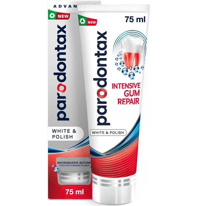 Parodontax Intensive Gum Repair, White & Polish Tandkräm 75 ml Parodontax