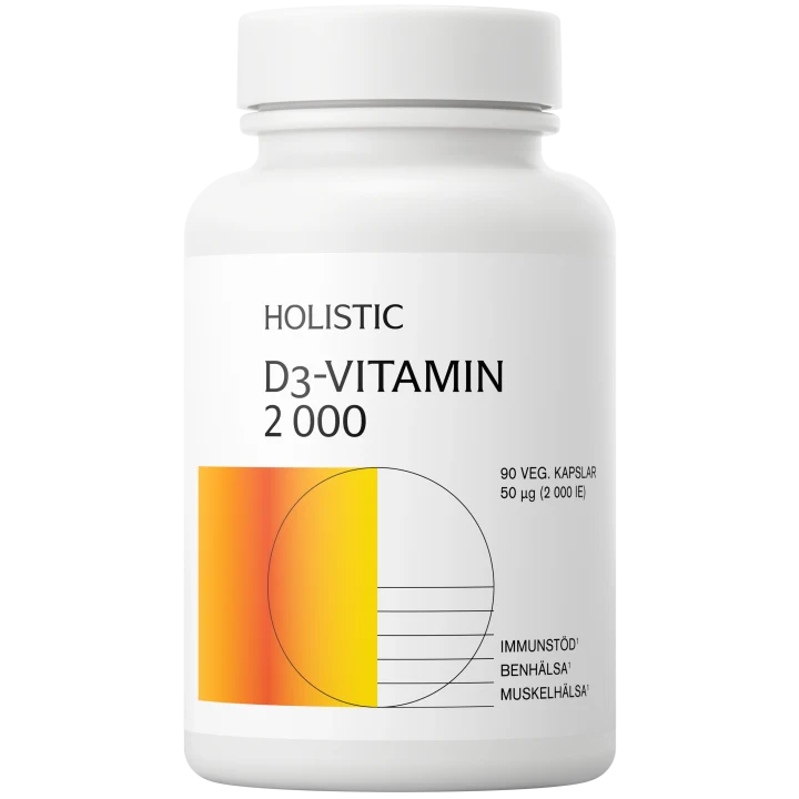 Holistic D3-vitamin 2000IE 50 µg 90 st Holistic