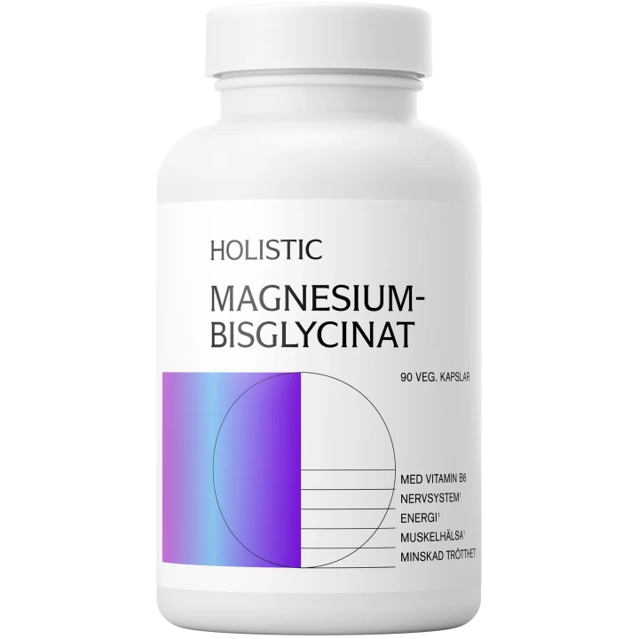 Holistic Magnesiumbisglycinat 100 mg 90 kapslar Holistic
