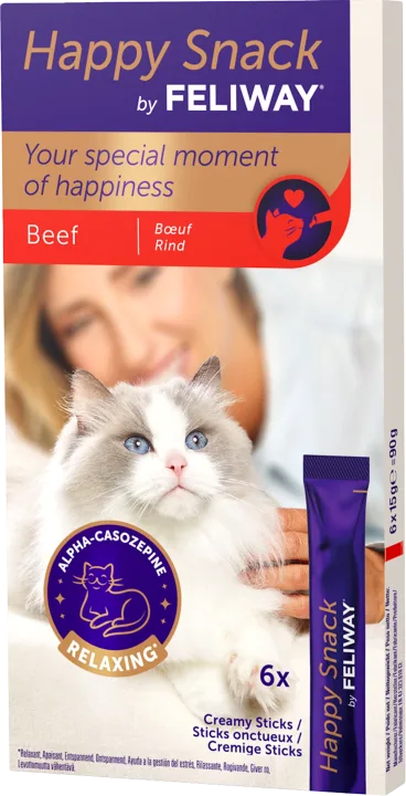 Feliway Happy Snack Nötkött 6 st Feliway