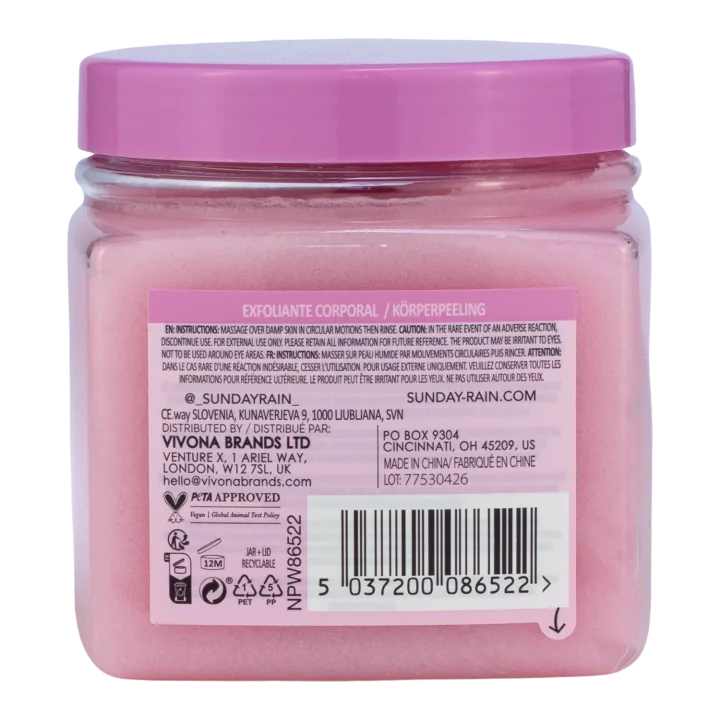 Sunday Rain Body Scrub Acai Berry 250 g Sunday Rain