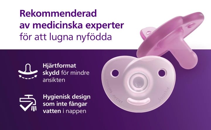 Philips Avent Soothie Napp för Nyfödda 0-6 mån 2 pack Philips Avent