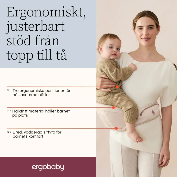 Ergobaby Lift Höftsits Svart Ergobaby