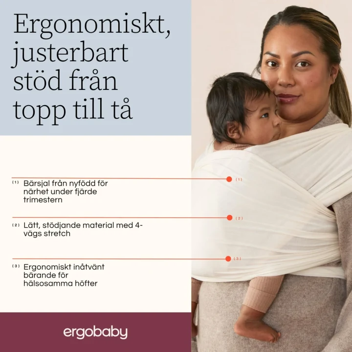 Ergobaby Bärsjal Aura Svart Ergobaby