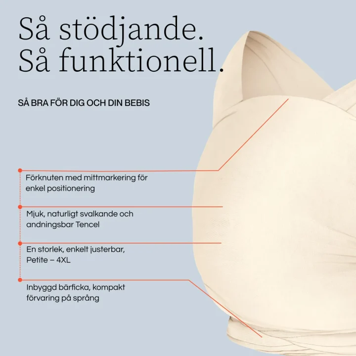 Ergobaby Bärsjal Aura Svart Ergobaby