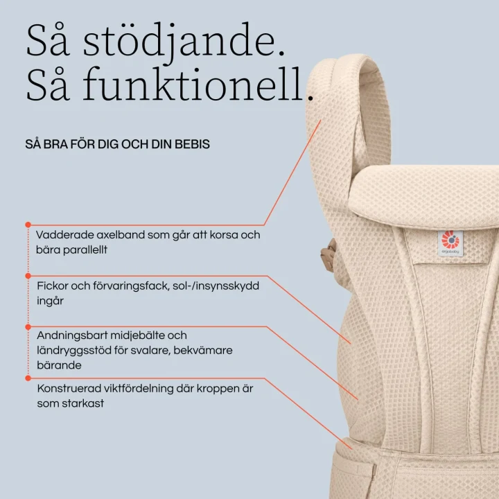 Ergobaby Omni Deluxe Mesh Soft Olive Ergobaby