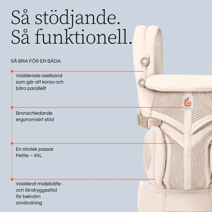 Ergobaby Omni Classic Mesh Bärsele Benvit Ergobaby