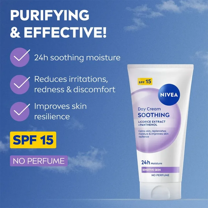 Nivea Soothing Day Cream SPF15, 50 ml Nivea