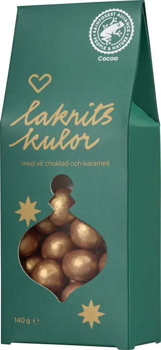 Hjärtats Jul Lakritskulor 140 g Hjärtats
