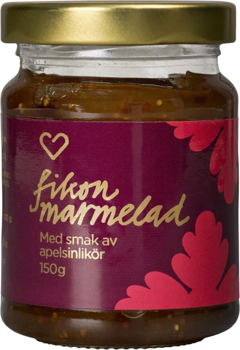 Hjärtats Jul Fikonmarmelad med Apelsinlikör 150 g Hjärtats