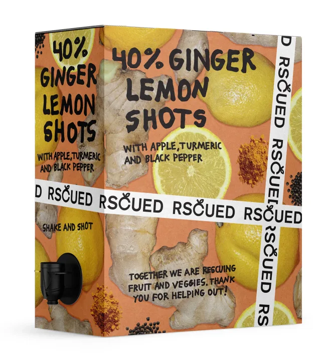 RSCUED Ginger Lemon Shots 3 liter Rscued