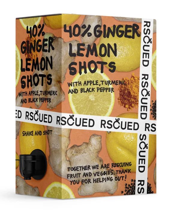 RSCUED Ginger Lemon Shots 1,5 liter Rscued