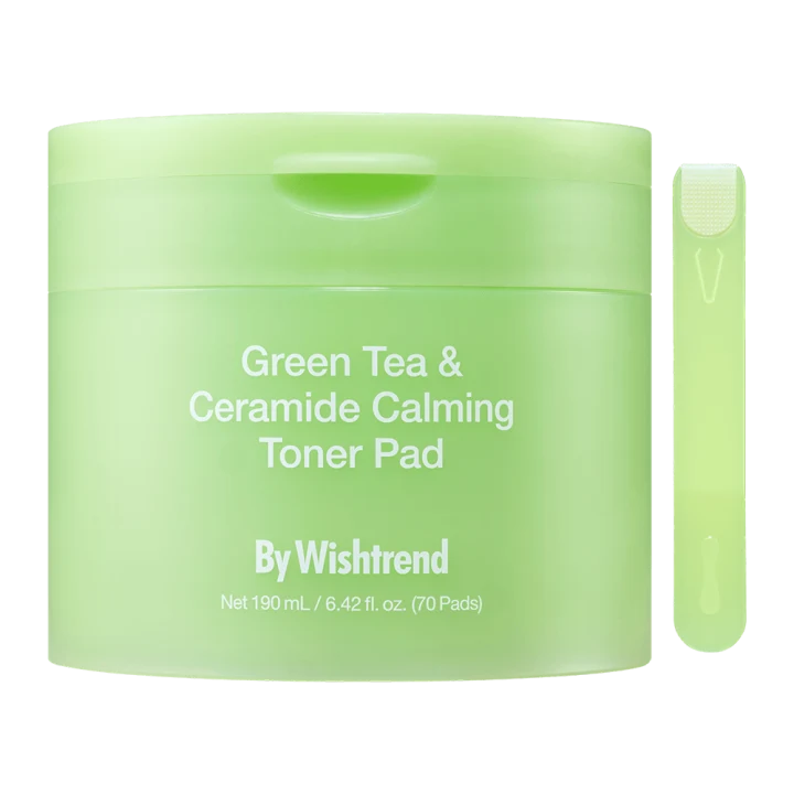 By Wishtrend Green Tea & Ceramide Calming Toner Pad 190 ml 70 Pads Bywishtrend