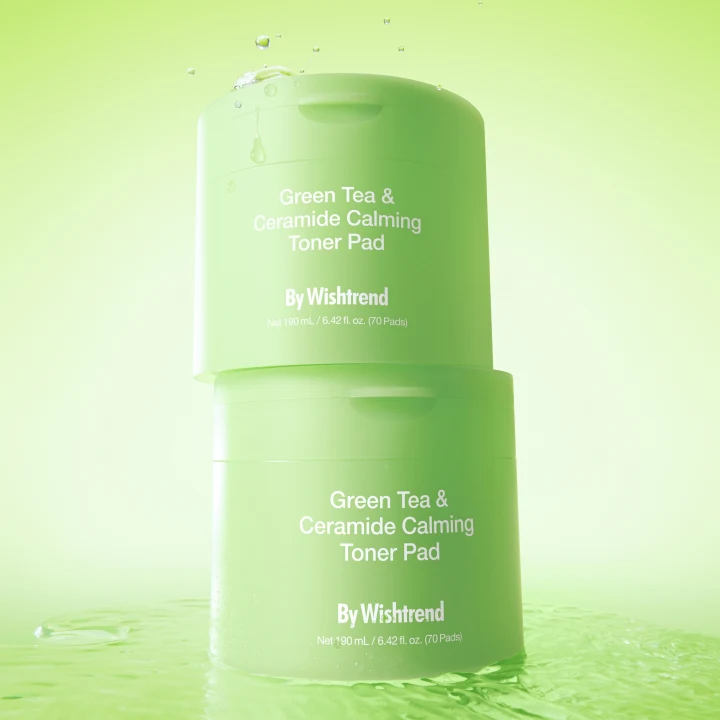 By Wishtrend Green Tea & Ceramide Calming Toner Pad 190 ml 70 Pads Bywishtrend