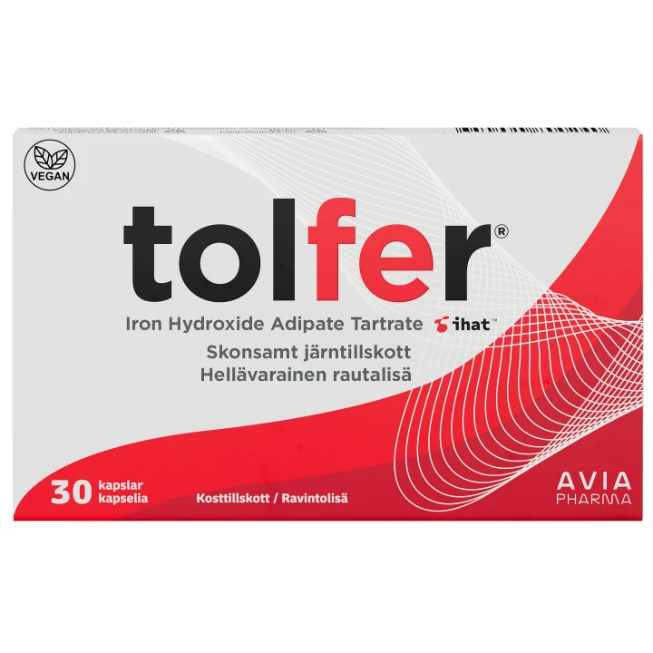 Tolfer Järn 30 mg 30 kapslar Tolfer
