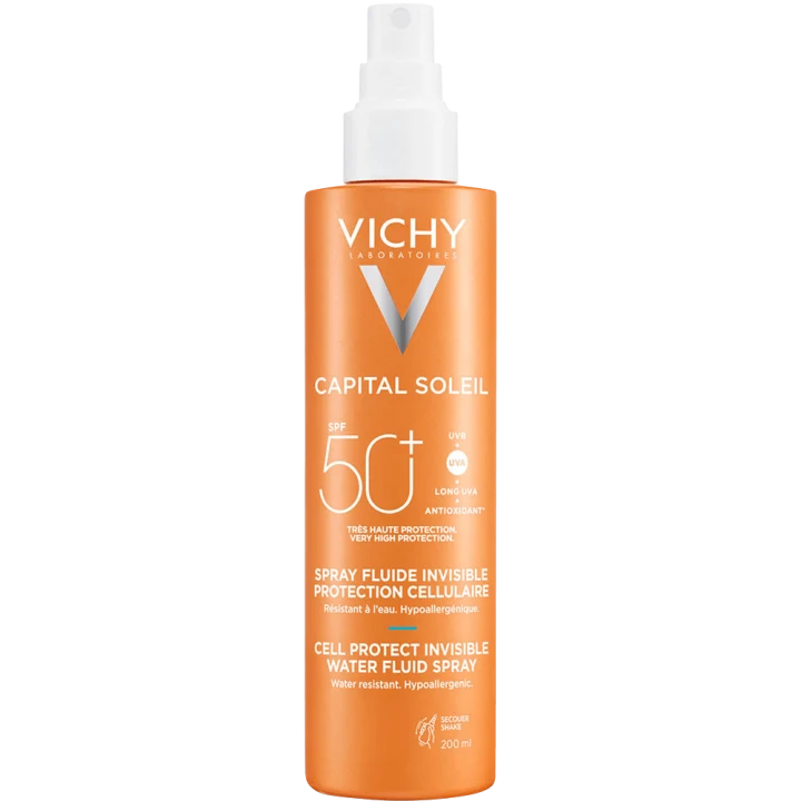 Vichy Capital Soleil Cell Protect Water Fluid Spray SPF 50+, 200 ml Vichy