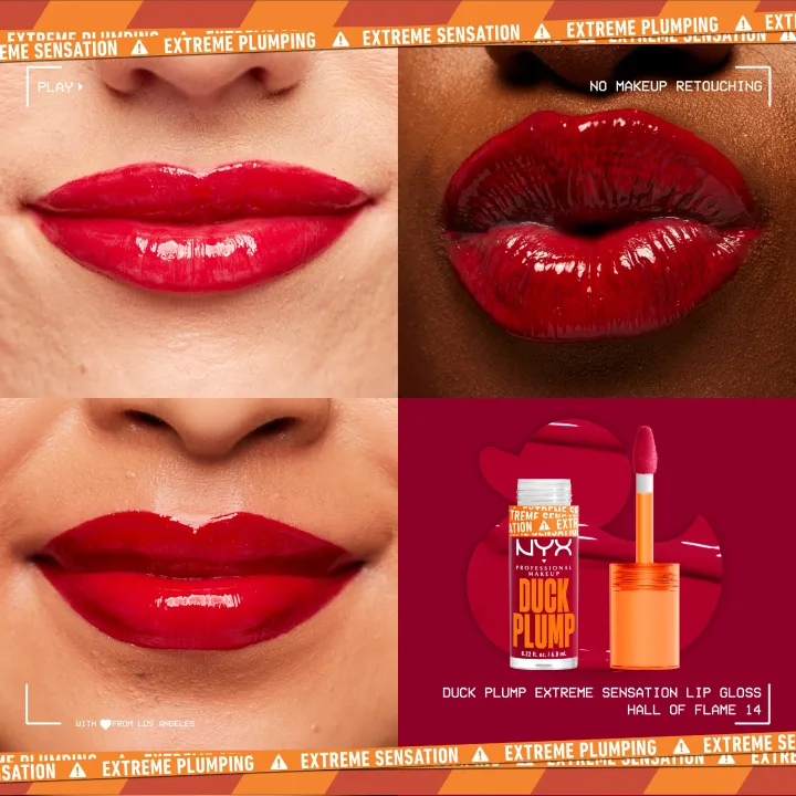 NYX Professional Makeup Duck Plump Lip Gloss 7 ml 14 Hall of Flame NYX Professional Makeup