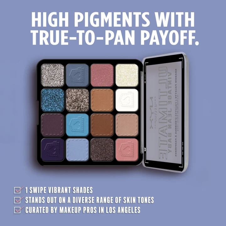 NYX Professional Makeup Ultimate Color Palette 16-Pan 16 x 0,8 g 05W Warm Neutrals NYX Professional Makeup