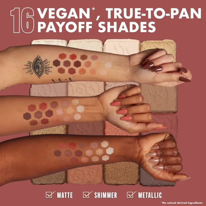 NYX Professional Makeup Ultimate Color Palette 16-Pan 16 x 0,8 g 05W Warm Neutrals NYX Professional Makeup